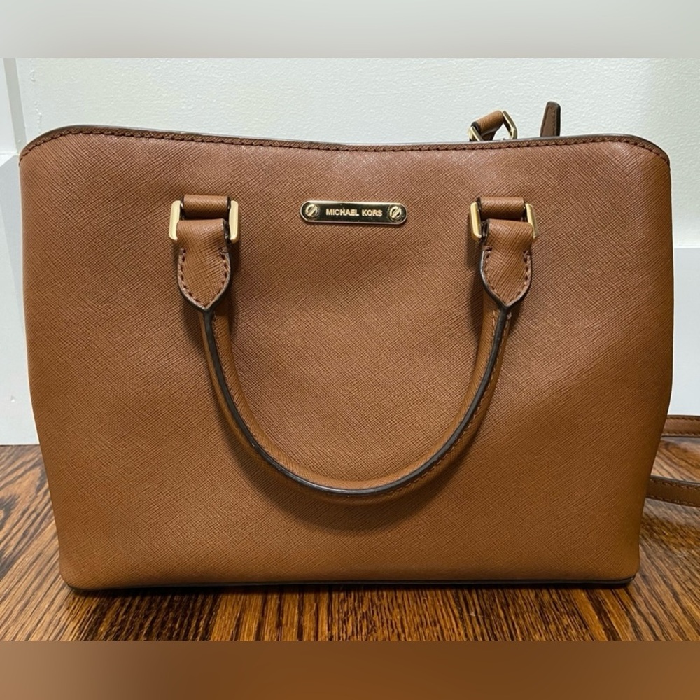 Michael Kors Medium Saffiano Leather Satchel Bag